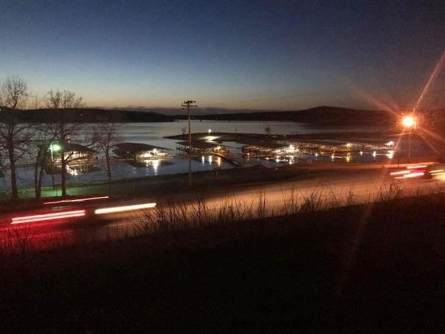 night view of the river and lights